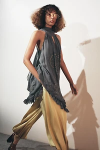 ROBE HALTER BRODÉE ZW COLLECTION