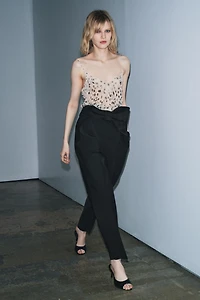 ZW COLLECTION LIMITED EDITION TIE WAISTBAND PANTS