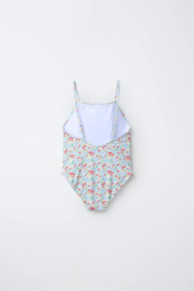 6-14 YEARS / FLORAL PRINT SWIMSUIT