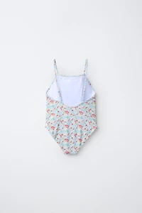 6-14 YEARS / FLORAL PRINT SWIMSUIT