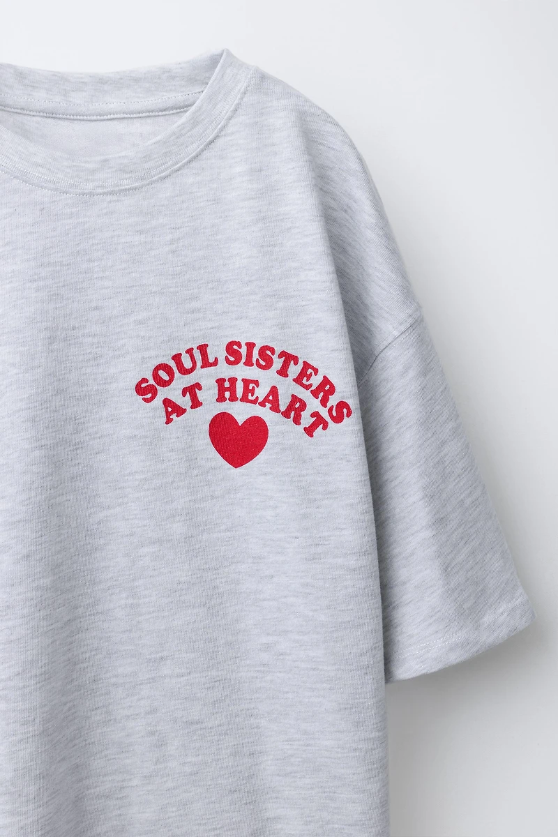 HEART PRINT T-SHIRT