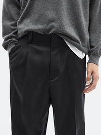 Pantalon à pinces en flanelle - LIMITED