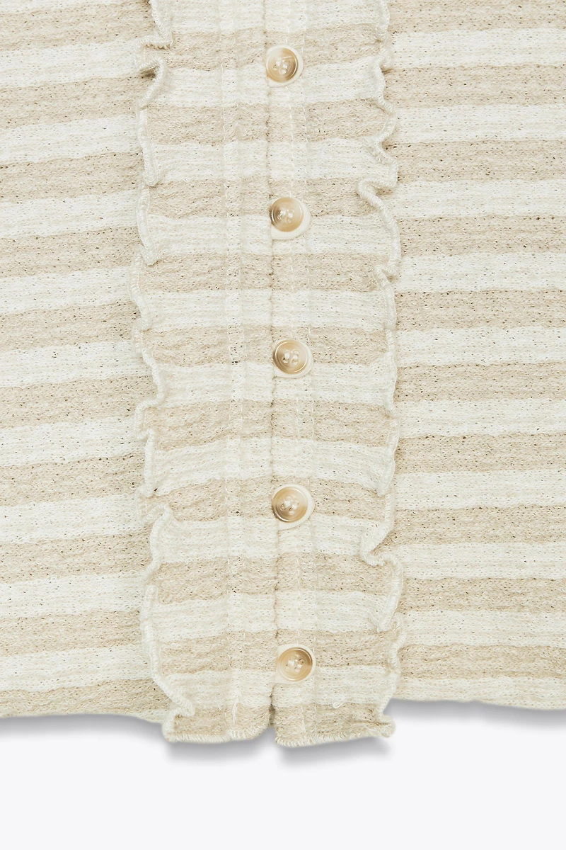 JACQUARD JACKET TOP