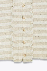 JACQUARD JACKET TOP