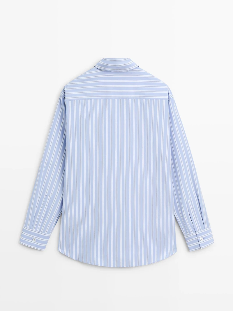 100% cotton striped shirt
