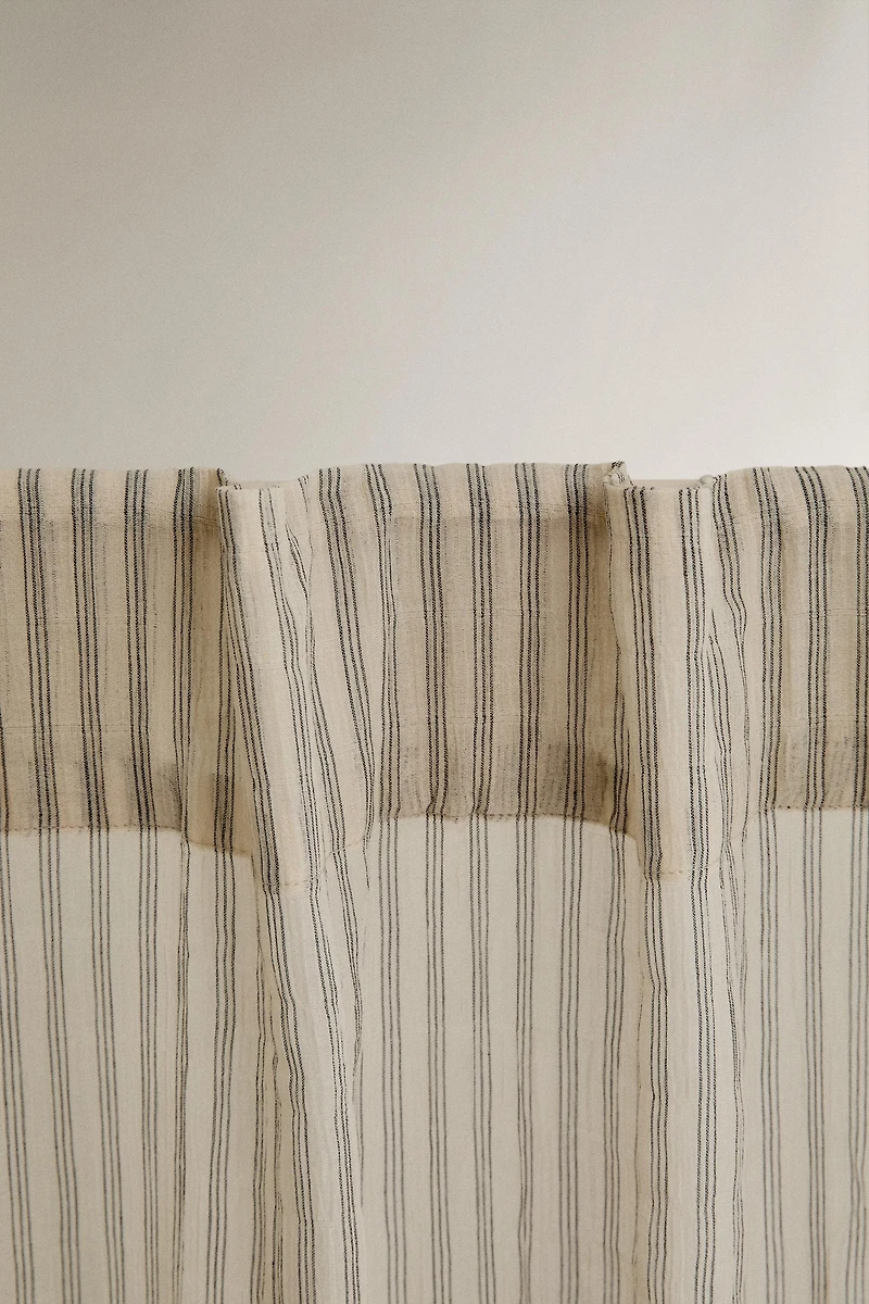 STRIPED CHIFFON CURTAIN