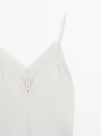 Top nuisette boutons