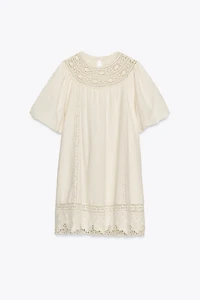 ZW COLLECTION EMBROIDERED SHORT DRESS