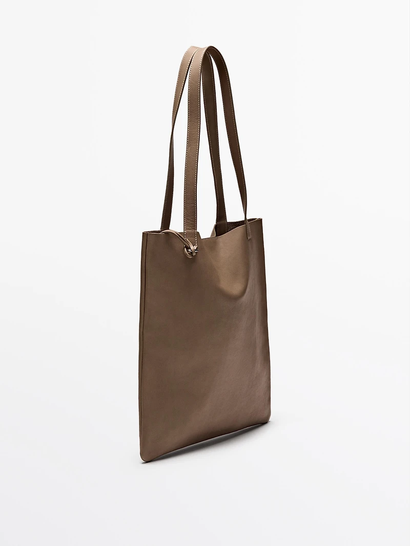 Nappa leather tote bag