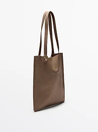 Nappa leather tote bag