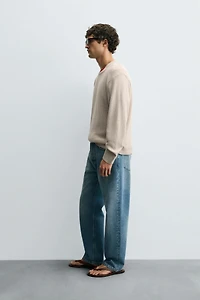TEXTURED RELAXED FIT SWEATER