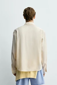 FLOWY BAMBOO - SILK SHIRT