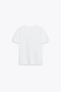 T-SHIRT ESTAMPAGE MÉTALLISÉ