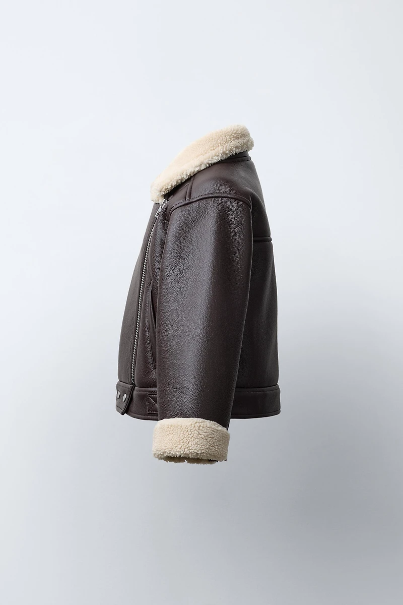 DOUBLE-FACED BIKER JACKET