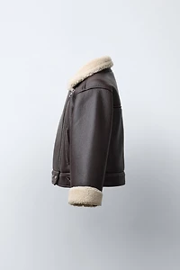 DOUBLE-FACED BIKER JACKET