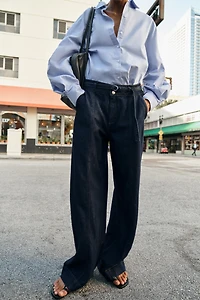 Z1975 BOOTCUT HIGH-RISE BELTED JEANS
