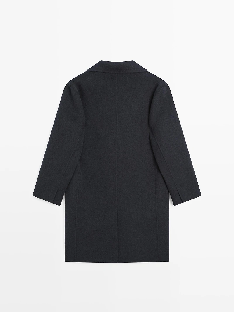 Two-button wool blend coat