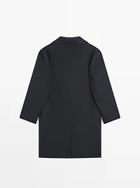Two-button wool blend coat