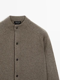 100% cashmere knit cardigan