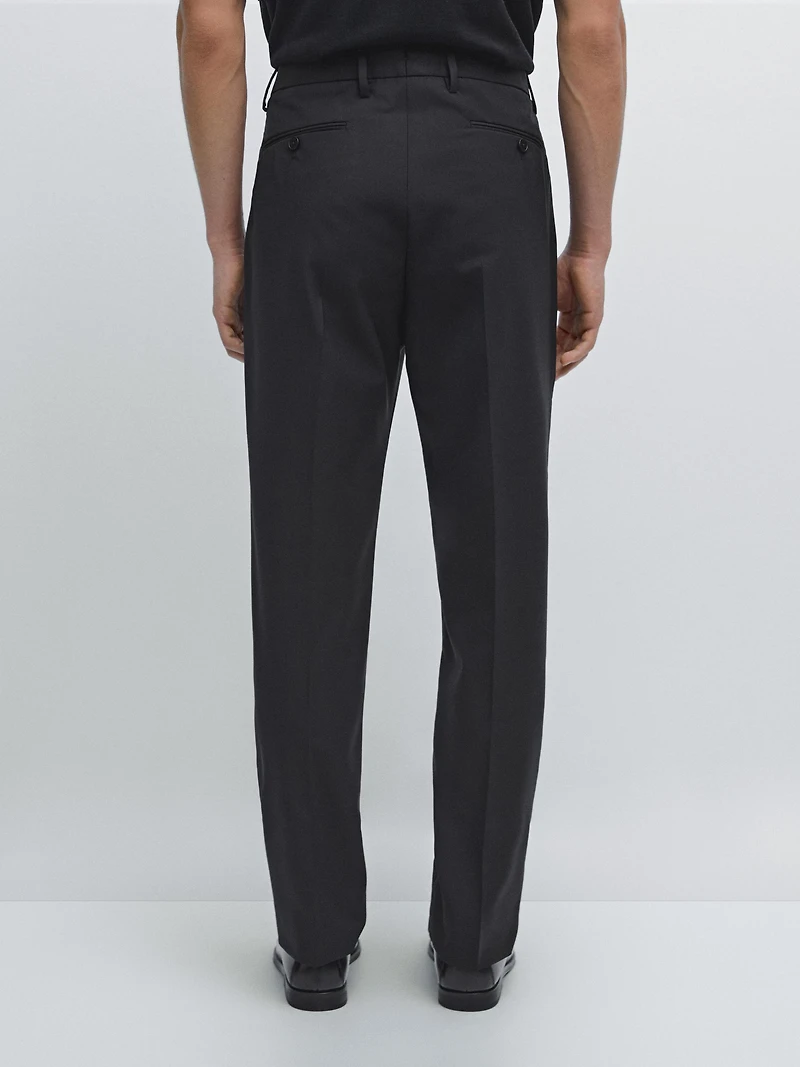 100% wool suit trousers