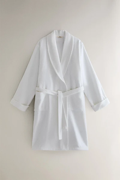 PEIGNOIR COTON TISSU APPLIQUÉ