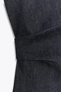 ROBE COURTE DRAPÉE EN DENIM TRF