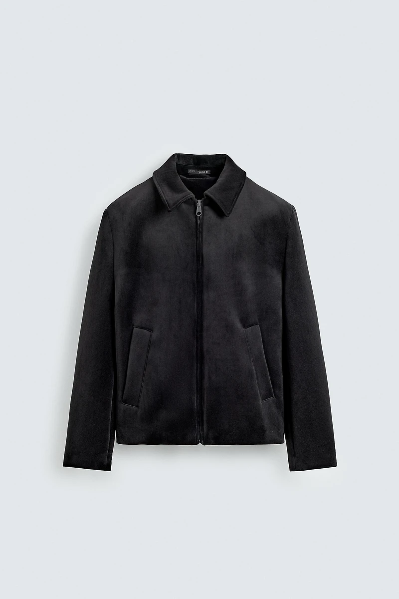 REGULAR FIT VELVET JACKET