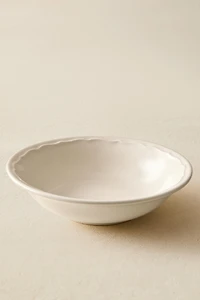 EARTHENWARE BOWL WITH RAISED-DESIGN EDGE