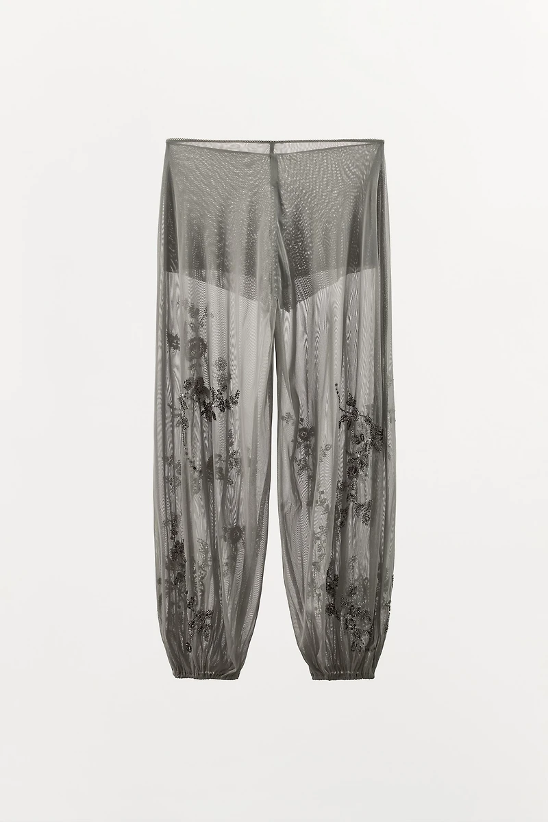 PANTALON BOUFFANT BRODÉ