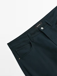Faux jean tapered fit léger
