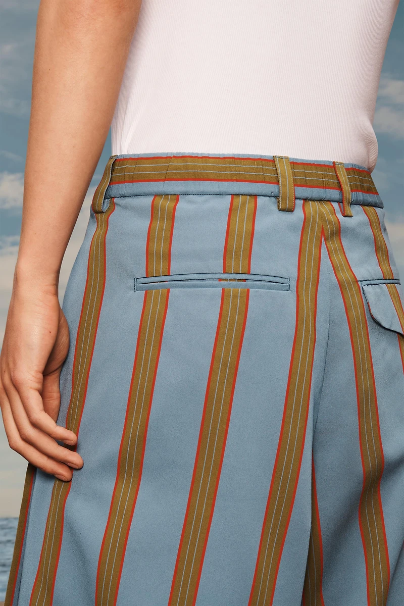 RELAXED FIT STRIPED SHORTS LIMITED EDITION