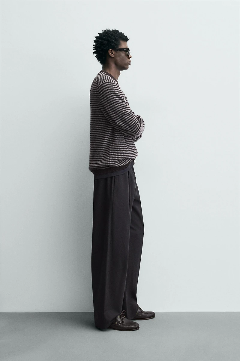 PULL RAYURES MÉLANGE LAINE