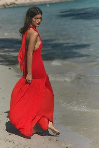 COMBINATION HALTER VOLUME DRESS