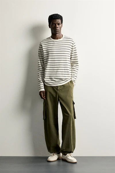 LIGHTWEIGHT STRIPED JACQUARD JUMPER
