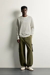 LIGHTWEIGHT STRIPED JACQUARD JUMPER