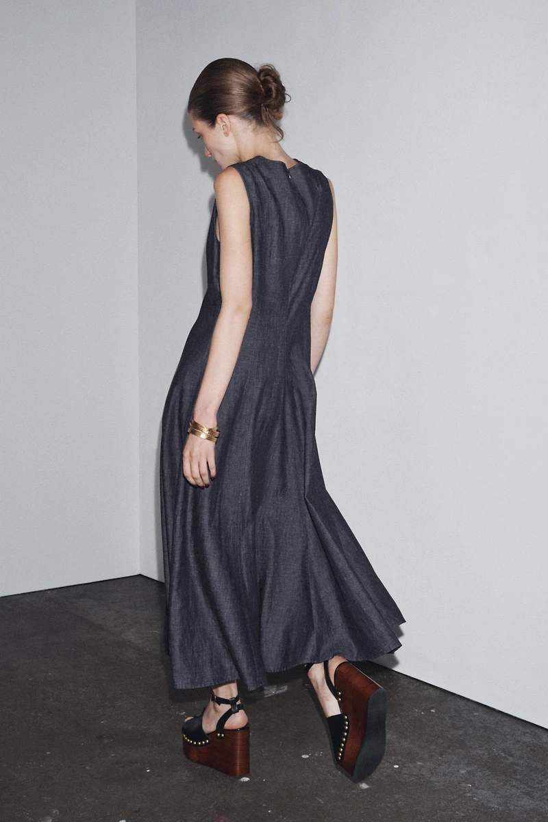ROBE MI-LONGUE EN DENIM ZW COLLECTION