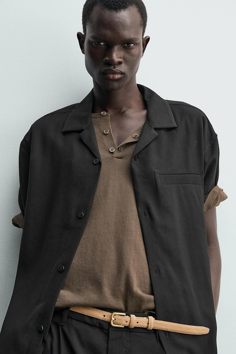 RELAXED FIT FLOWY SHIRT