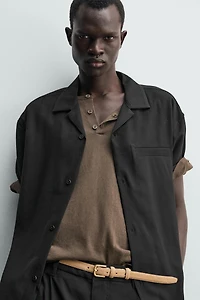 RELAXED FIT FLOWY SHIRT