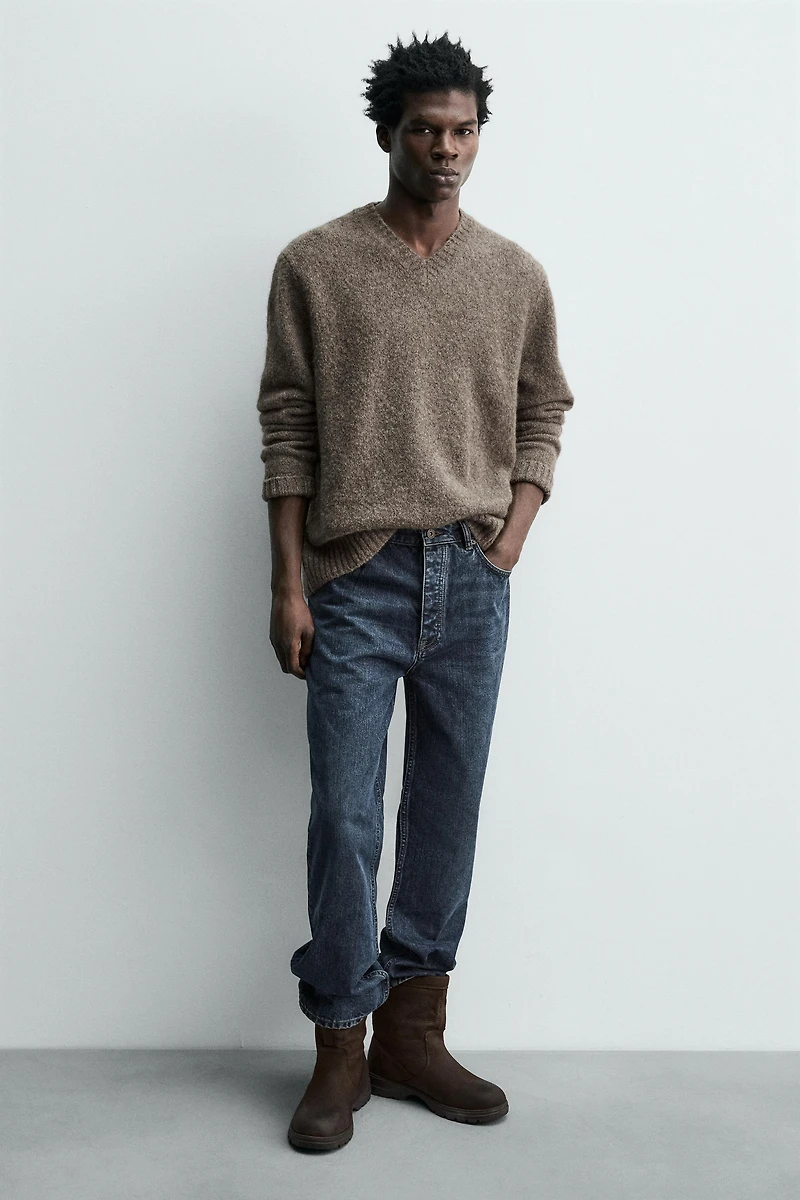 BOTTES EN CUIR À SEMELLES ÉPAISSES