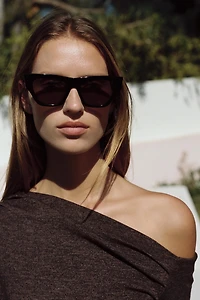 ASYMMETRIC PIQUÉ TOP