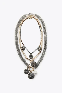 3-PACK MEDALLION CHAIN NECKLACES