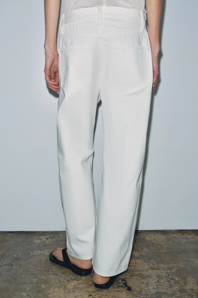 ZW COLLECTION ANKLE RELAXED MID-RISE JEANS