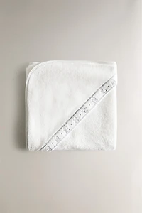 HOODED ELEPHANT BABY BATH TOWEL
