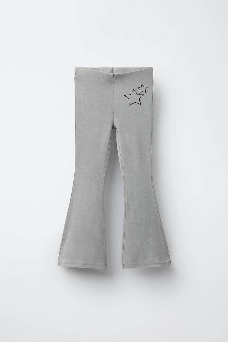 STAR WASH EFFECT FLARE LEGGINGS