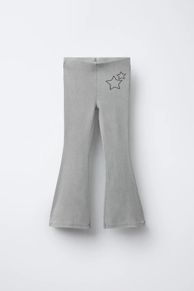 STAR WASH EFFECT FLARE LEGGINGS