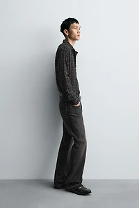 TEXTURED PLAID SHIRT
