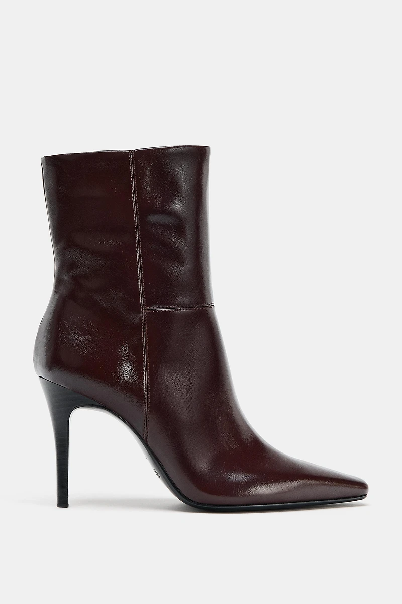 THIN HIGH HEEL ANKLE BOOTS