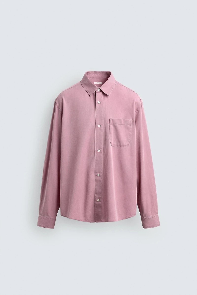 CHEMISE REGULAR FIT LYOCELL - COTON