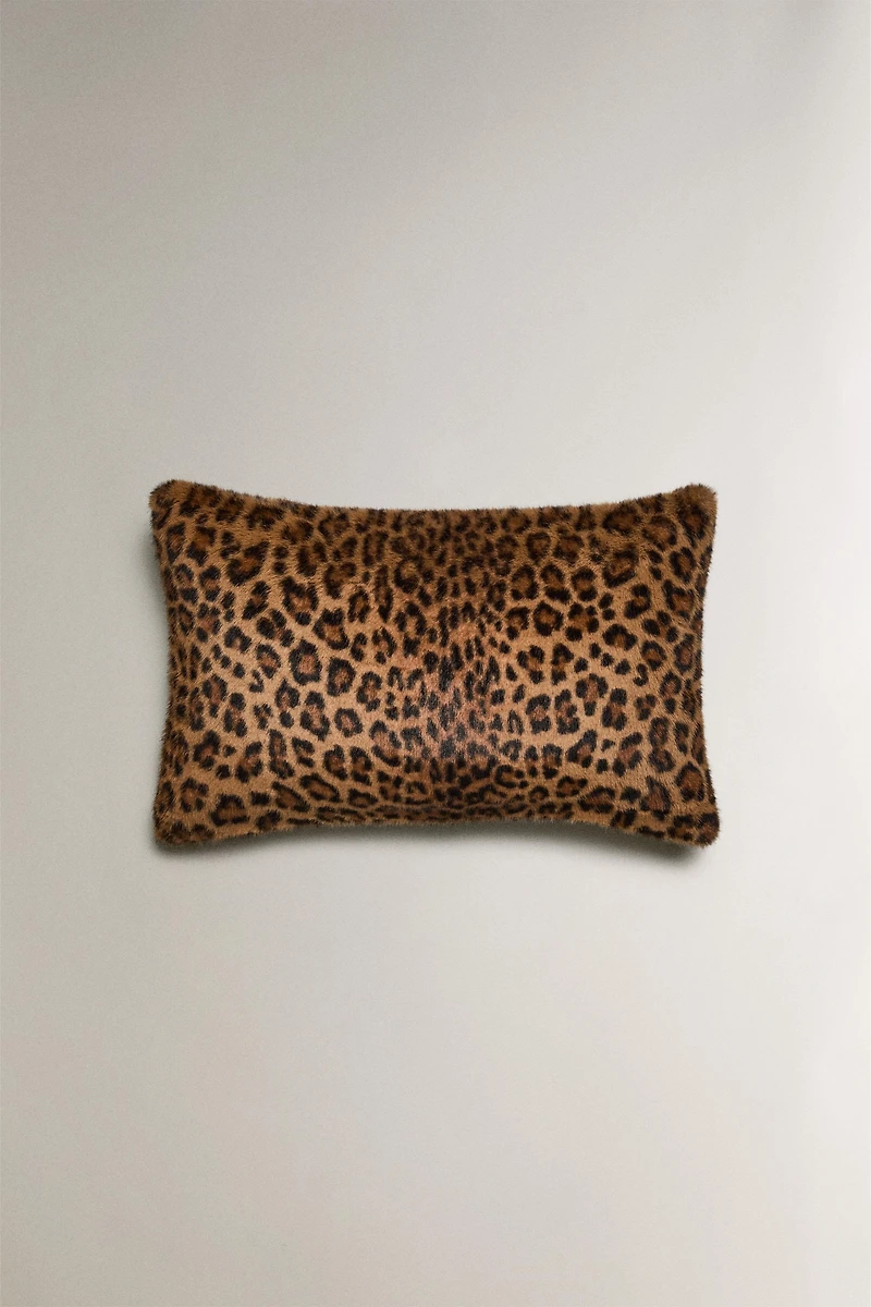 HOUSSE DE COUSSIN IMPRIMÉ ANIMALIER