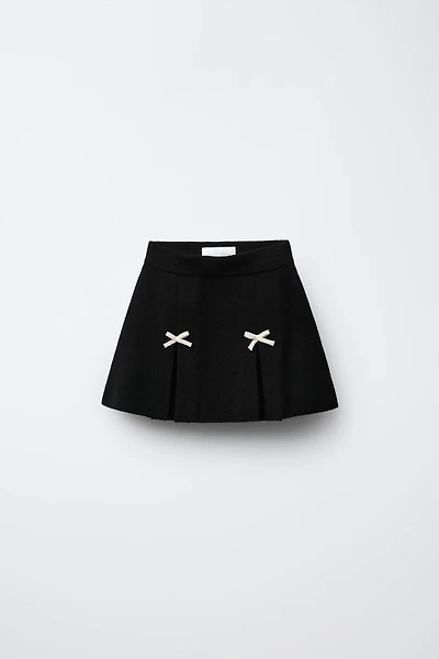 BOW KNIT SKIRT